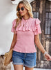 Short-sleeved Lace Shirt Top