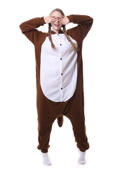 Brown Squirrel Onesie Pajama Animal Women Men