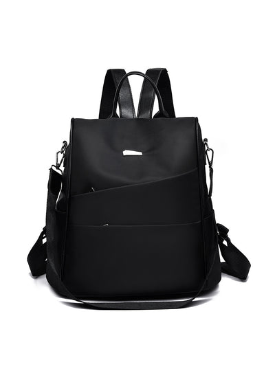 Oxford Sewing Soft Solid Color Backpack