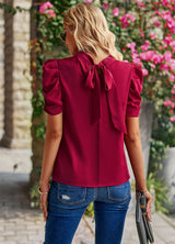 Women's Round Neck Blouse Top