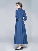 Women Lace Long Sleeve Jeans dress