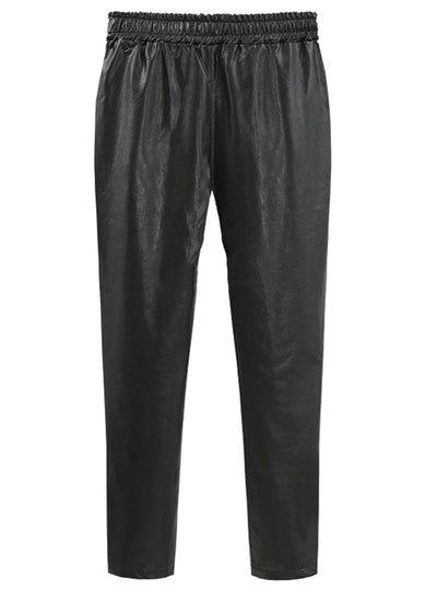 PU Faux Leather Trouser Women Harem Pant 