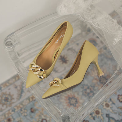 Women's Pointed Temperament High Heels Shoes