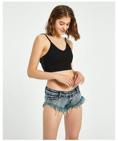 Summer Beach Shorts Low Waist Jeans