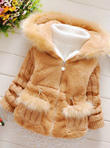 Baby Girls Winter Autumn Cotton Warm Cotton Jacket Coat