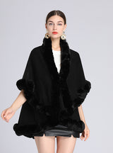 Large Size Knitted Cardigan Loose Cloak Women