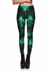 Sexy Women Green Starry Sky Leggings Printing Pants