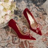 Red Wedding Shoes Bride Shoes