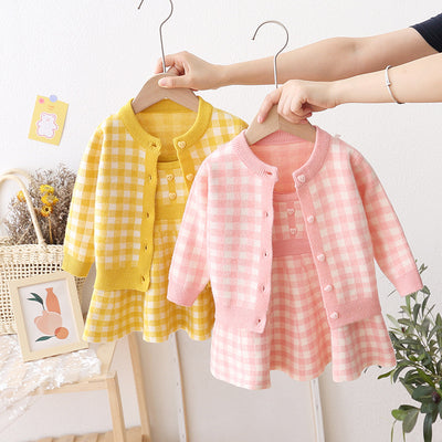 Baby Sweater Long Sleeve Suit Two-piece Set