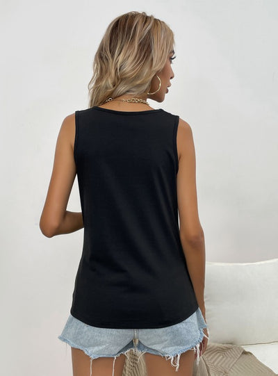 Black Camisole Girl Top Tank