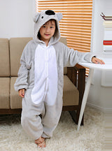Flannel Children's Conjoined Koala Pajamas
