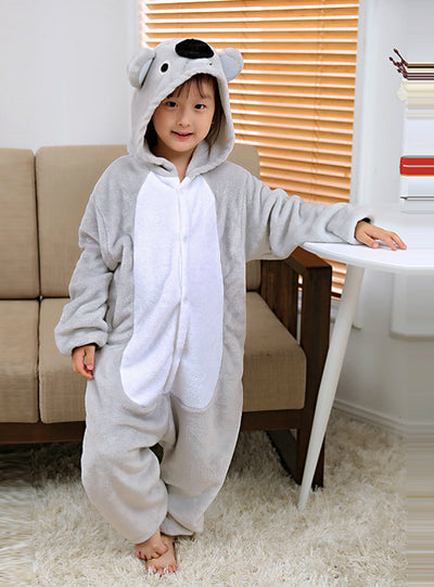 Flannel Children's Conjoined Koala Pajamas