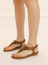 Clip Toe Rhinestone Seaside Holiday Sandals