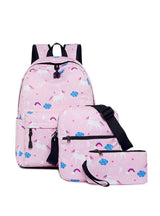 Three-piece Schoolbag Female Printed Shoulder Bag