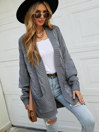 Loose Long Twist Cardigan Sweater