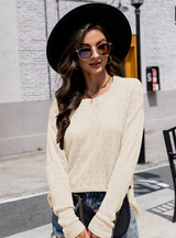 Loose Pullover Hollow Thin Sweater