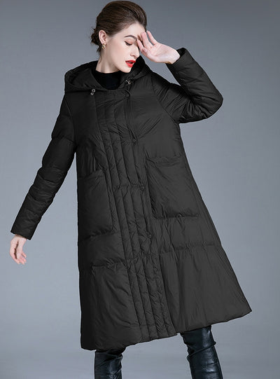 Women Long Loose Down Jacket