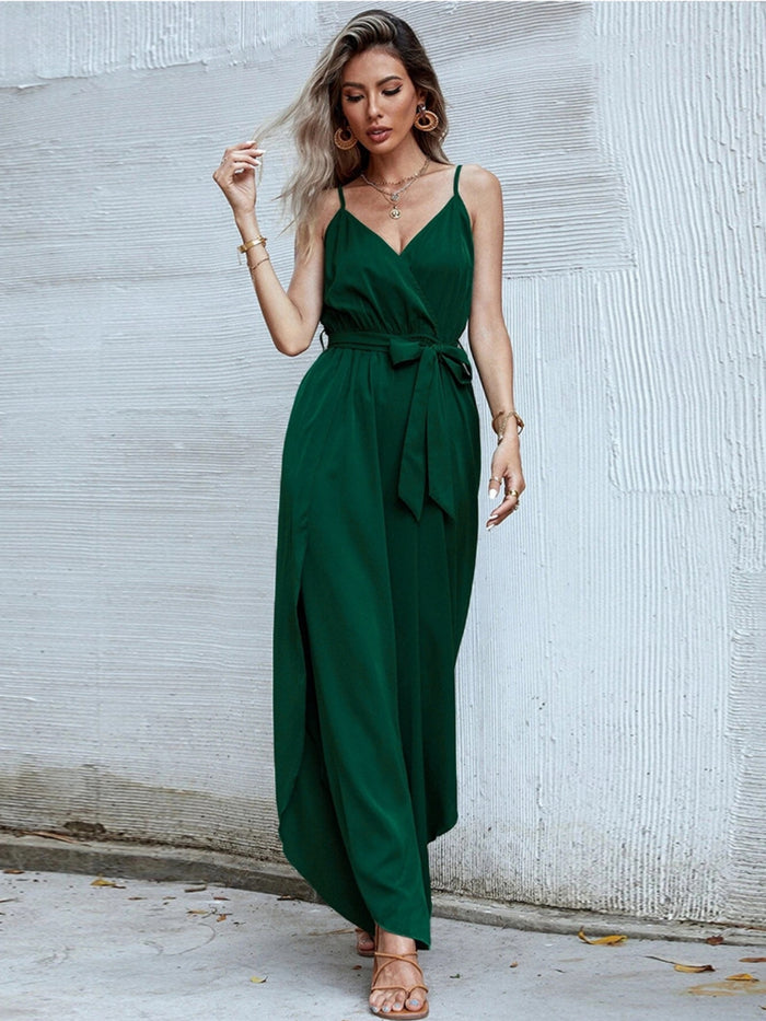 Casual Sling V-neck Jumpsuit