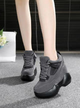High Platform Shoes Height increasing Leather Shoes 