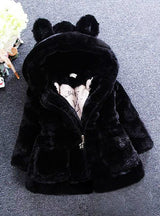 Winter Coat Rabbit Ear Hooded Children Jacket