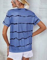 Summer Printed Lightning Pattern Top