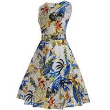 Print Sleeveless Vintage Dress