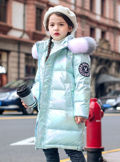 Winter Clothing Waterproof Real Fur Hooded Down Coat Jacket