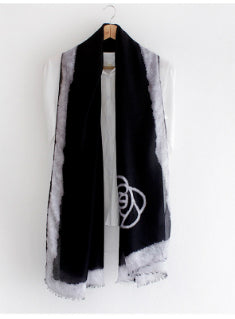 Rose Print Ladies Thin Long Scarf Women