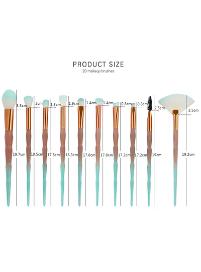 20Pcs Makeup Brushes Set Powder Eye Shadow Foundation