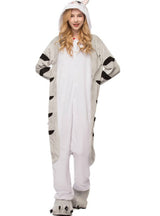 Cheese Cat Costume Winter Warm Sleepwear 