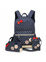 Girl School Bags For Teenagers Backpack 3Pcs/Set