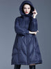 Loose Long Hooded Down Jacket