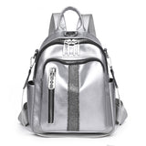 Rhinestone Soft Leather PU Ladies Backpack