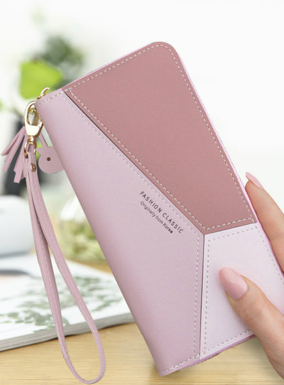Brand Leather Wallets Women Long Zipper Coin Purses