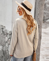 Long-sleeved Button Blouse