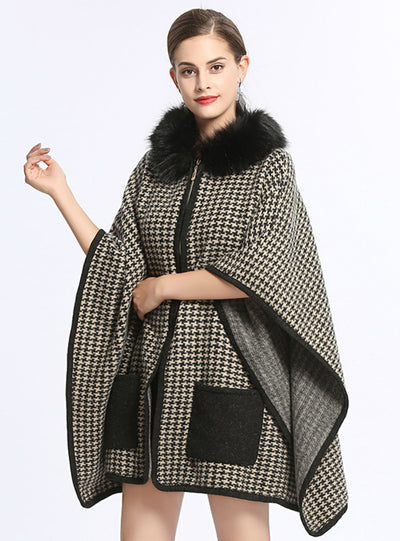 Thousands Birds Caps Knitted Cardigan Woolen Coat