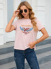 Women's Short Sleeve Round Neck T-shirt