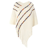 Colorful Fringe Sweater Cloak