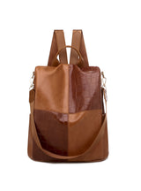 Retro PU Dual-purpose Backpack