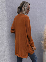 Long Sleeve Cardigan Button Sweater Coat