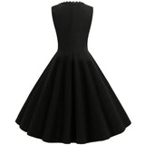 Retro Sleeveless Embroidered Dress