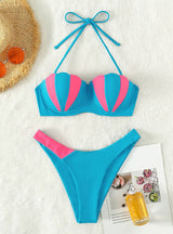 Shell Steel Support Split Swimsuit