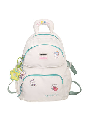 Nylon Large-capacity Leisure Backpack for Students