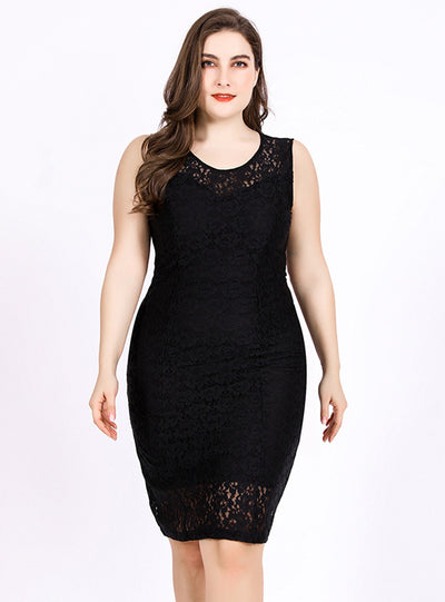 Sleeveless Crochet Hollow Sexy Dress