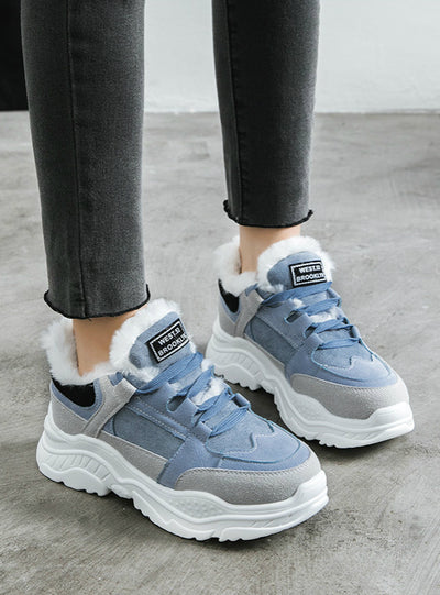 Winter Warm Platform Woman Snow Boots Plush