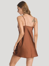 Imitation Silk Pajamas Ice Silk Sling Nightdress