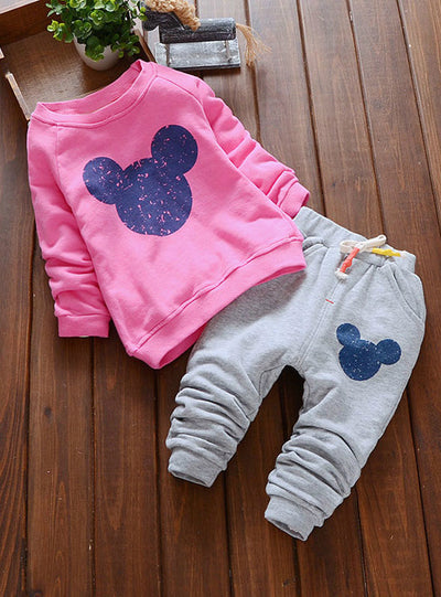 Printing Sweatshirts Casual Pants 2Pcs Baby Clothes