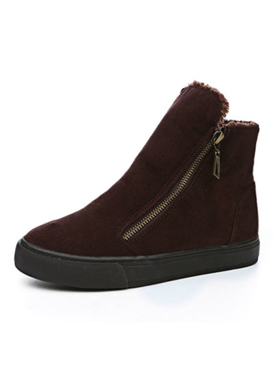 Winter Snow Boots Women Winter Shoes Zip Warm