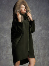 Winter Jacket Large Fur Collar Wool Outerwear down