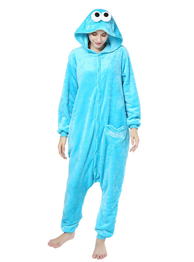 Flannel Cartoon Animal Conjoined Sesame For Men Women